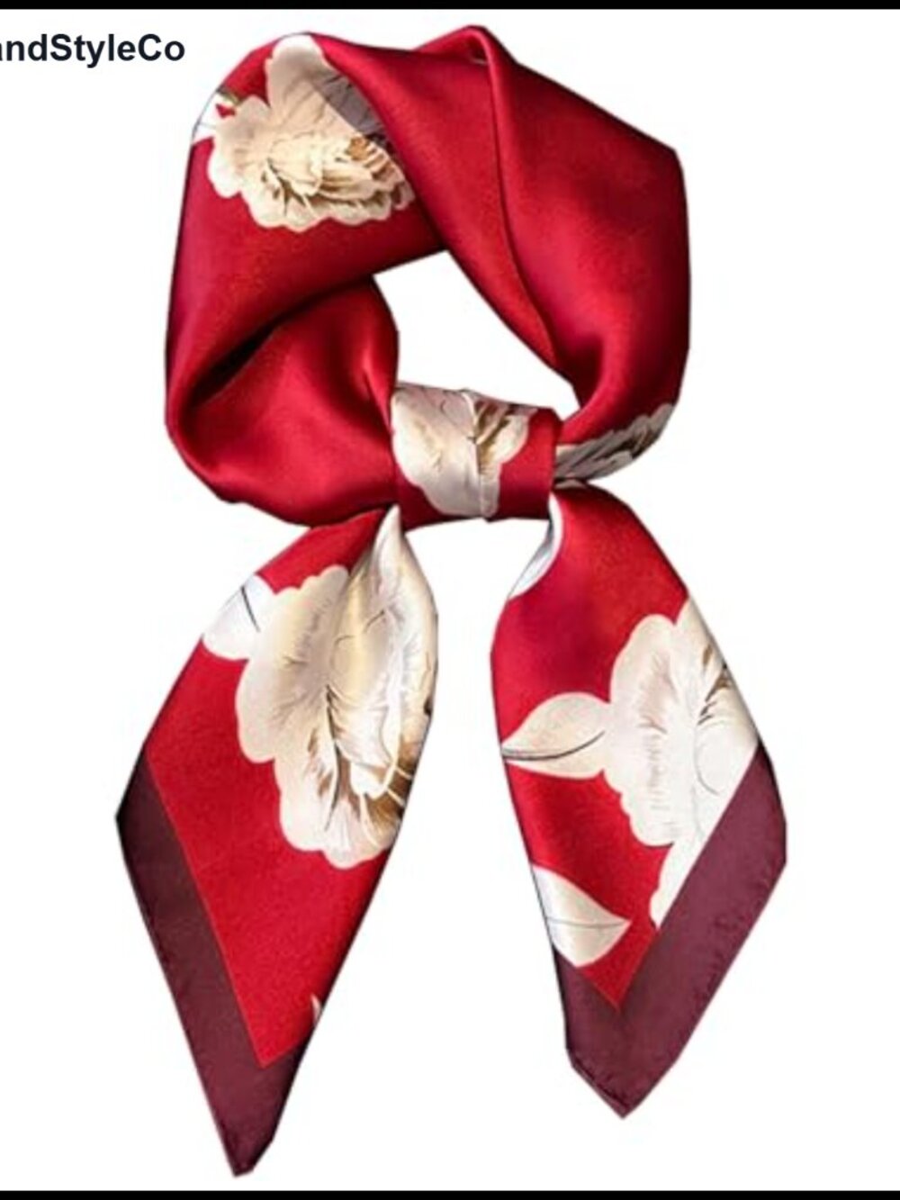 Women's Satin Silk Hair Bandana Scarf Neck Scarf Handbag Accessory 27.5in
